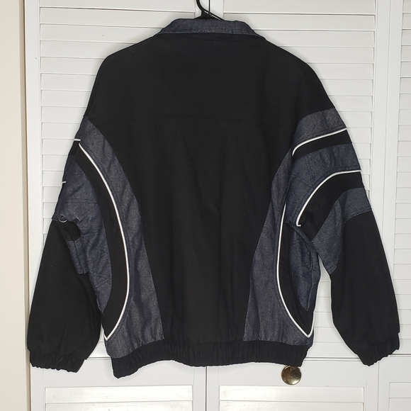 Zara Mens Denim Zip/Button Baseball Jacket NWT - Picture 3 of 8